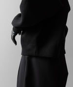 画像をギャラリービューアに読み込む, ssstein(シュタイン)のCOTTON DOUBLE KNIT TUCKED CREW NECK LS - BLACKの公式通販サイトsession福岡セレクトショップ
