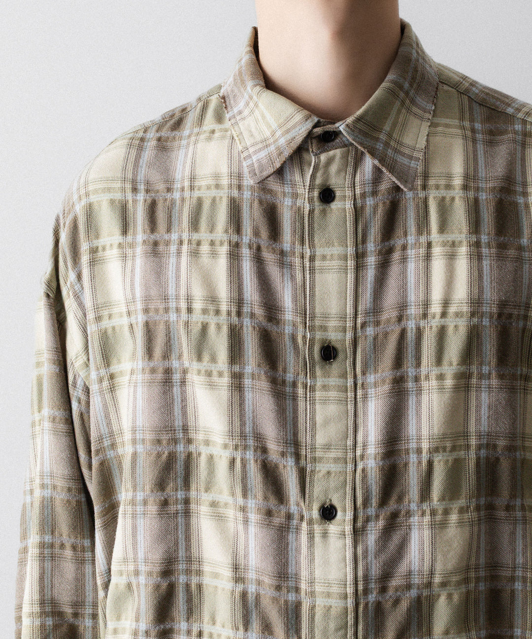 CODA コーダ YELLOW BROWN CHECKED WASHED THRASHED STRUCTURED SHIRTのYELLOW BROWN CHECK 公式通販サイトsession福岡セレクトショップ