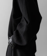 画像をギャラリービューアに読み込む, ssstein(シュタイン)のCOTTON DOUBLE KNIT TUCKED CREW NECK LS - BLACKの公式通販サイトsession福岡セレクトショップ
