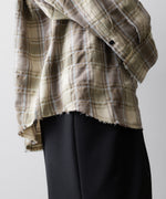 画像をギャラリービューアに読み込む, CODA コーダ YELLOW BROWN CHECKED WASHED THRASHED STRUCTURED SHIRTのYELLOW BROWN CHECK 公式通販サイトsession福岡セレクトショップ
