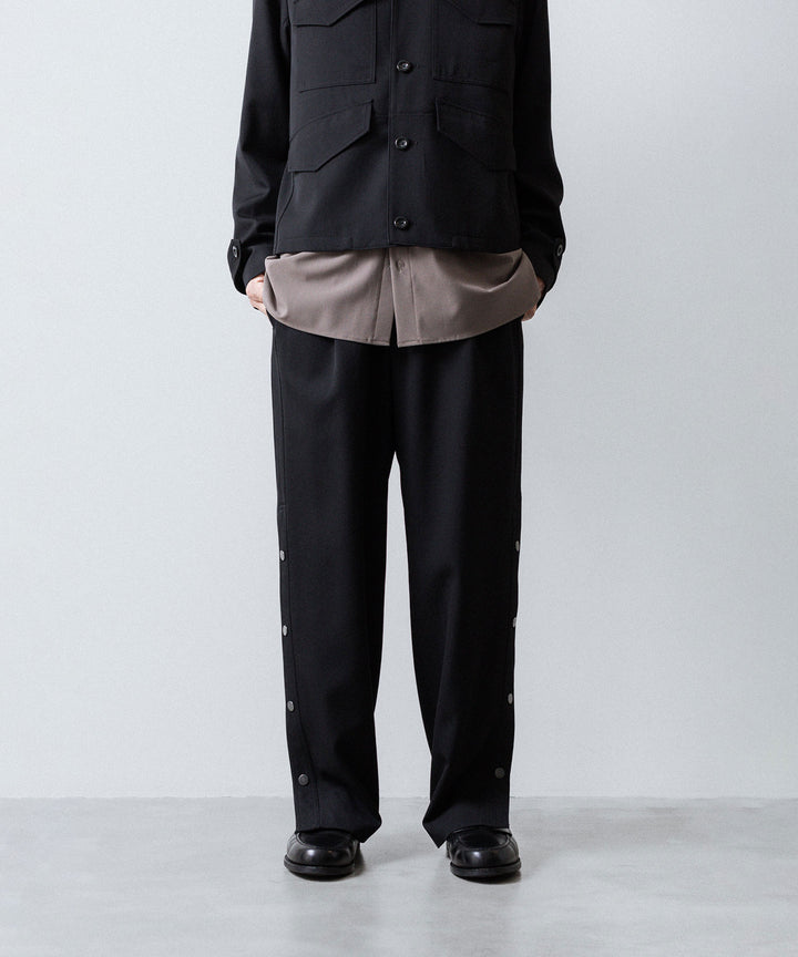 UJOH - ウジョーのBUTTON SLIT PNTのBLACK 公式通販サイトsession福岡セレクトショップ