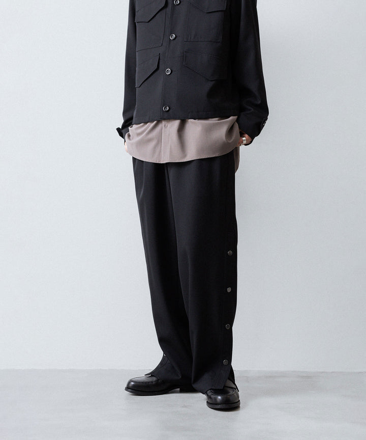 UJOH - ウジョーのBUTTON SLIT PNTのBLACK 公式通販サイトsession福岡セレクトショップ