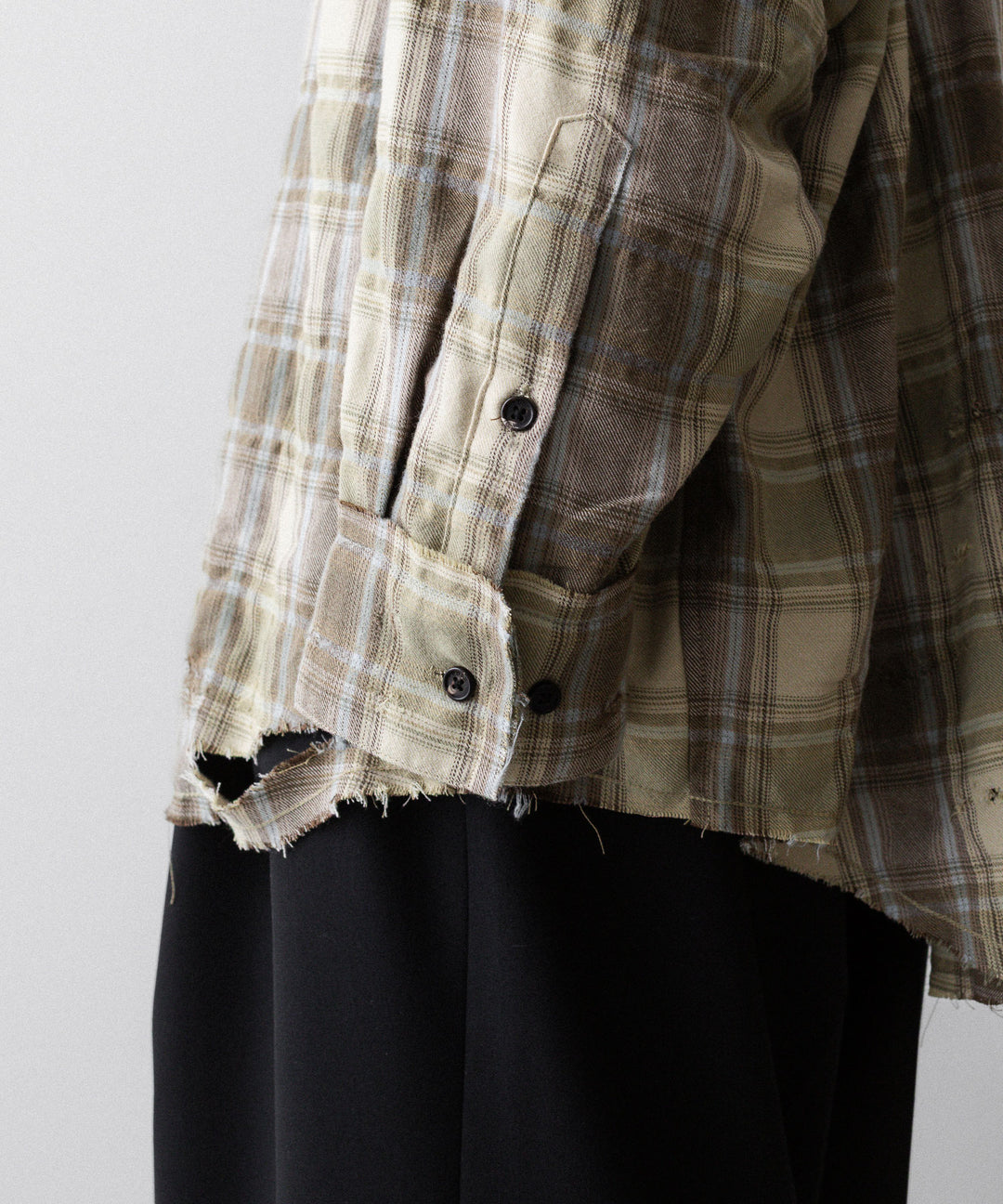 CODA コーダ YELLOW BROWN CHECKED WASHED THRASHED STRUCTURED SHIRTのYELLOW BROWN CHECK 公式通販サイトsession福岡セレクトショップ