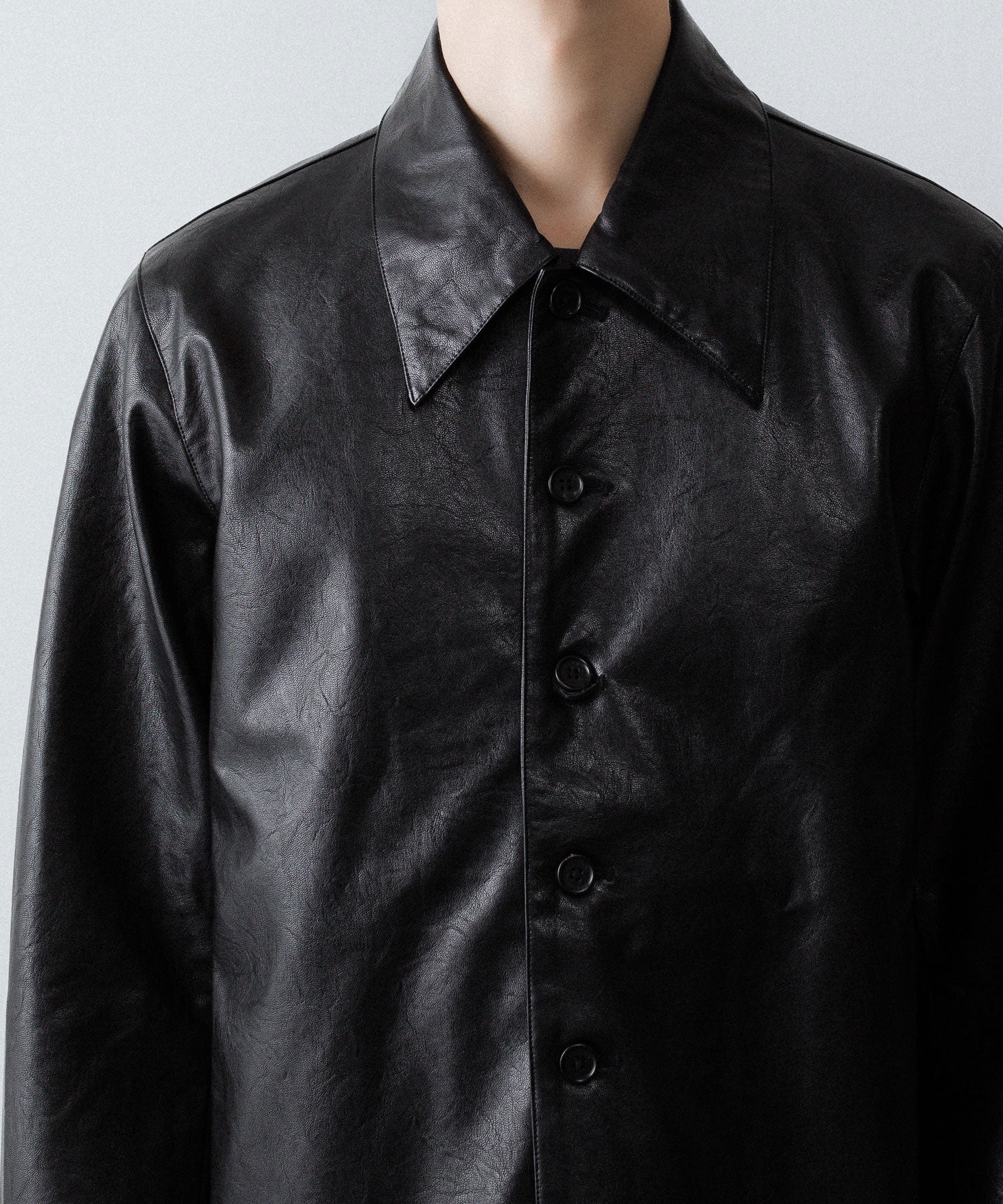 CODA コーダ BLACK SYNTHETIC LEATHER CUT OUT TIERED JACKETのBLACK 公式通販サイトsession福岡セレクトショップ