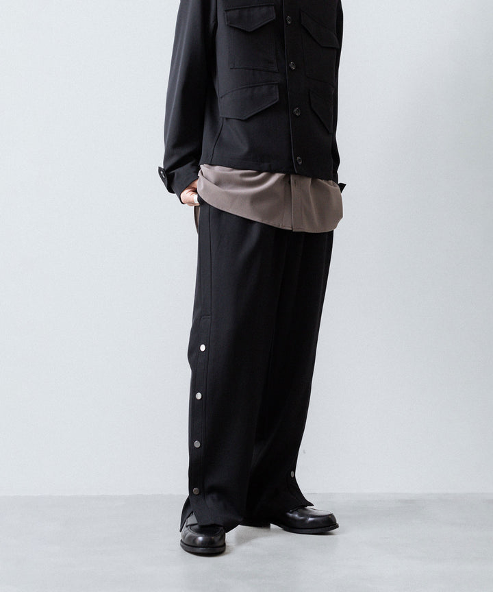 UJOH - ウジョーのBUTTON SLIT PNTのBLACK 公式通販サイトsession福岡セレクトショップ