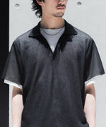 画像をギャラリービューアに読み込む, ssstein(シュタイン)のPE/RAMIE KNIT SS SKIPPER - BLACKの公式通販サイトsession福岡セレクトショップ
