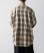 画像をギャラリービューアに読み込む, CODA コーダ YELLOW BROWN CHECKED WASHED THRASHED STRUCTURED SHIRTのYELLOW BROWN CHECK 公式通販サイトsession福岡セレクトショップ

