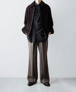 画像をギャラリービューアに読み込む, ssstein(シュタイン)のCOW SUEDE ZIP SHORT JACKET - DARK BROWNの公式通販サイトsession福岡セレクトショップ
