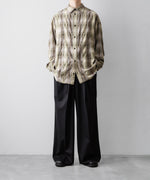 画像をギャラリービューアに読み込む, CODA コーダ YELLOW BROWN CHECKED WASHED THRASHED STRUCTURED SHIRTのYELLOW BROWN CHECK 公式通販サイトsession福岡セレクトショップ
