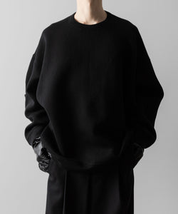 ssstein(シュタイン)のCOTTON DOUBLE KNIT TUCKED CREW NECK LS - BLACKの公式通販サイトsession福岡セレクトショップ
