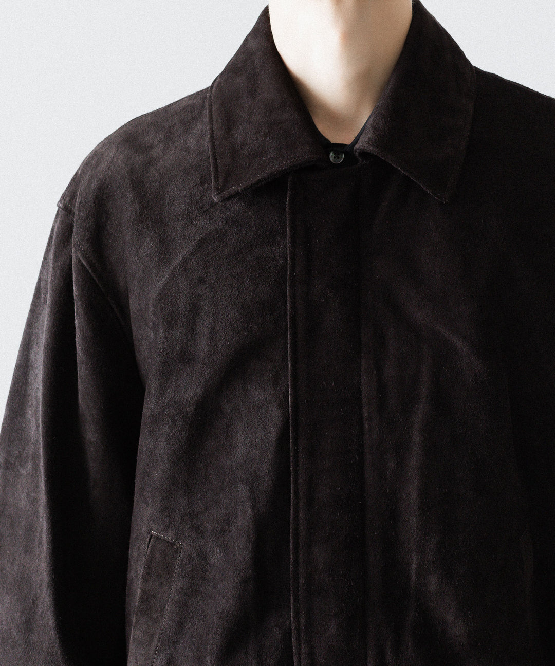 ssstein(シュタイン)のCOW SUEDE ZIP SHORT JACKET - DARK BROWNの公式通販サイトsession福岡セレクトショップ