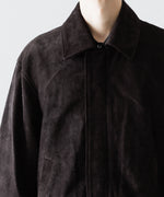 画像をギャラリービューアに読み込む, ssstein(シュタイン)のCOW SUEDE ZIP SHORT JACKET - DARK BROWNの公式通販サイトsession福岡セレクトショップ
