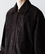画像をギャラリービューアに読み込む, ssstein(シュタイン)のCOW SUEDE ZIP SHORT JACKET - DARK BROWNの公式通販サイトsession福岡セレクトショップ
