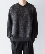画像をギャラリービューアに読み込む, 【ssstein】KID MOHAIR MIX JACQUARD KNIT LS - CHARCOAL MIX
