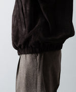 画像をギャラリービューアに読み込む, ssstein(シュタイン)のCOW SUEDE ZIP SHORT JACKET - DARK BROWNの公式通販サイトsession福岡セレクトショップ
