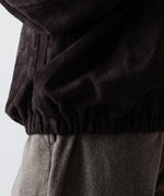 画像をギャラリービューアに読み込む, ssstein(シュタイン)のCOW SUEDE ZIP SHORT JACKET - DARK BROWNの公式通販サイトsession福岡セレクトショップ
