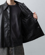 画像をギャラリービューアに読み込む, CODA コーダ BLACK SYNTHETIC LEATHER CUT OUT TIERED JACKETのBLACK 公式通販サイトsession福岡セレクトショップ
