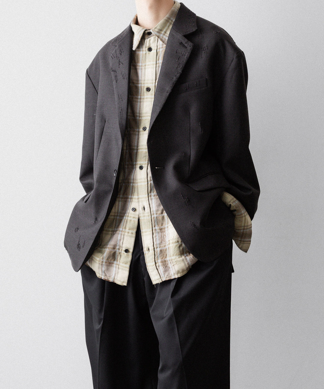 CODA コーダ YELLOW BROWN CHECKED WASHED THRASHED STRUCTURED SHIRTのYELLOW BROWN CHECK 公式通販サイトsession福岡セレクトショップ
