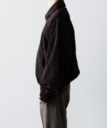 画像をギャラリービューアに読み込む, ssstein(シュタイン)のCOW SUEDE ZIP SHORT JACKET - DARK BROWNの公式通販サイトsession福岡セレクトショップ
