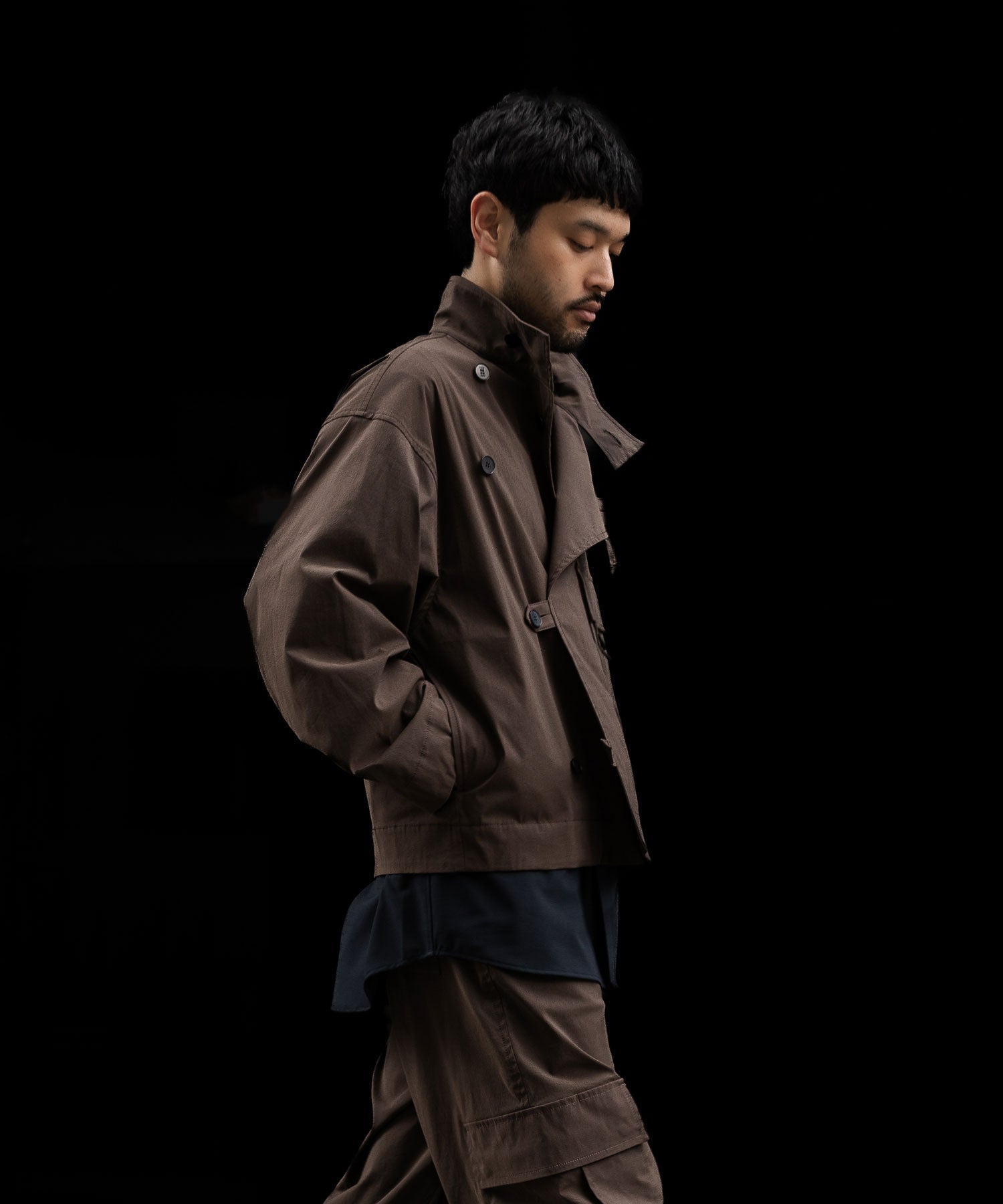 VEIN ヴェインのCO/NY STRETCH WEATHER MOTORCYCLE JACKET - BROWNの公式通販サイトsession福岡セレクトショップ