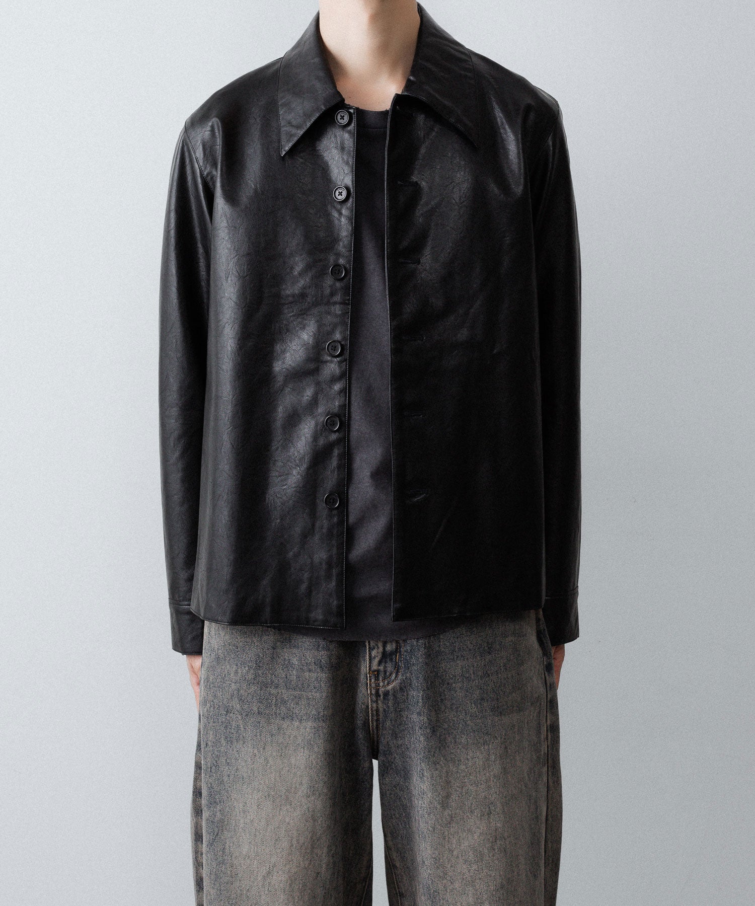 CODA コーダ BLACK SYNTHETIC LEATHER CUT OUT TIERED JACKETのBLACK 公式通販サイトsession福岡セレクトショップ