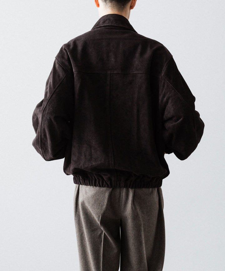 ssstein(シュタイン)のCOW SUEDE ZIP SHORT JACKET - DARK BROWNの公式通販サイトsession福岡セレクトショップ