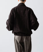 画像をギャラリービューアに読み込む, ssstein(シュタイン)のCOW SUEDE ZIP SHORT JACKET - DARK BROWNの公式通販サイトsession福岡セレクトショップ
