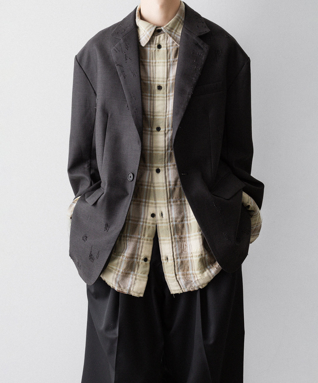 CODA コーダ YELLOW BROWN CHECKED WASHED THRASHED STRUCTURED SHIRTのYELLOW BROWN CHECK 公式通販サイトsession福岡セレクトショップ