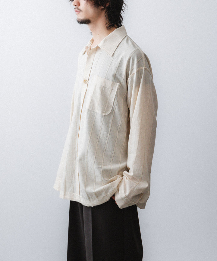 YUTASETOGAWA-ユウタセトガワのCOMFORT SHIRT-LENOのBEIGE公式通販サイトsession福岡セレクトショップ
