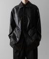 【ssstein】LEATHER CAR JACKET - BLACK