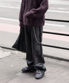 【SUBLATIONS】CRACKING COATED WIDE PANTS - WHITE BASE