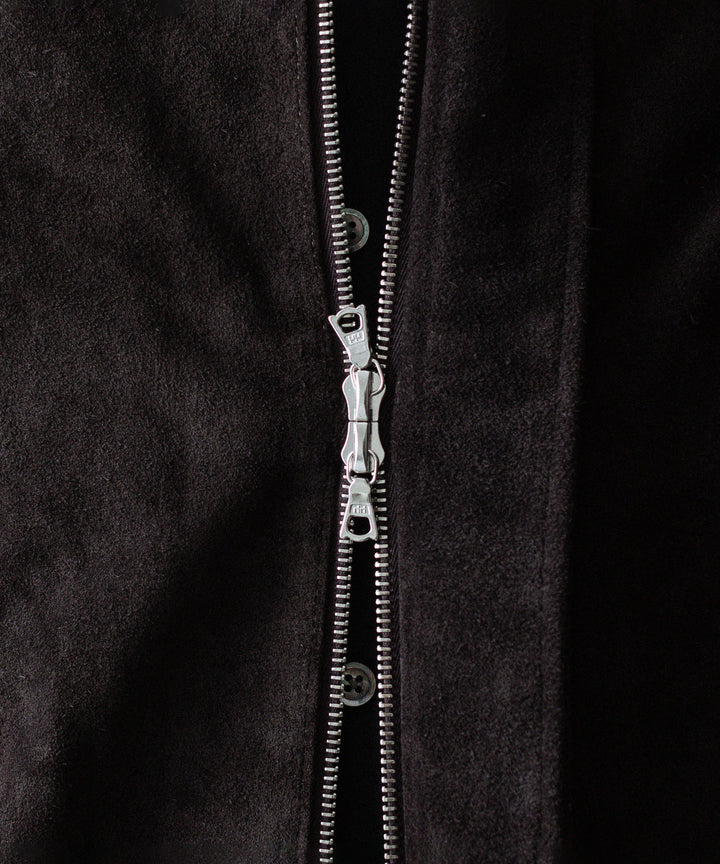 ssstein(シュタイン)のCOW SUEDE ZIP SHORT JACKET - DARK BROWNの公式通販サイトsession福岡セレクトショップ