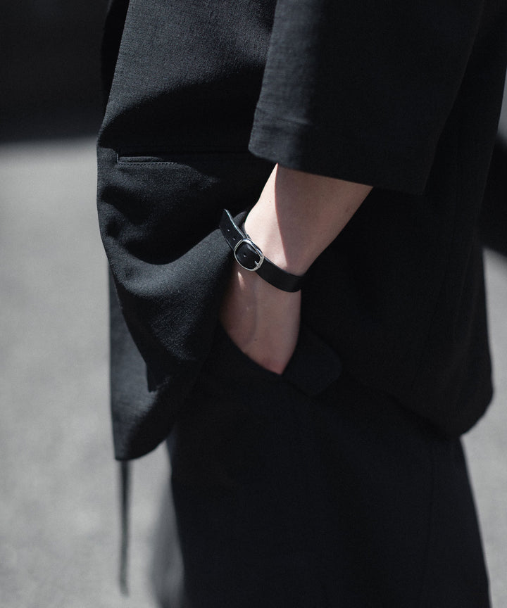 ATTACHMENT アタッチメントのCOW LEATHER BRACELET - BLACKの公式通販サイトsession福岡セレクトショップ