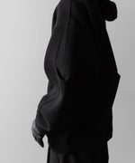 画像をギャラリービューアに読み込む, ssstein(シュタイン)のCOTTON DOUBLE KNIT TUCKED ZIP HOODIE - BLACKの公式通販サイトsession福岡セレクトショップ
