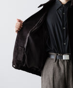 画像をギャラリービューアに読み込む, ssstein(シュタイン)のCOW SUEDE ZIP SHORT JACKET - DARK BROWNの公式通販サイトsession福岡セレクトショップ
