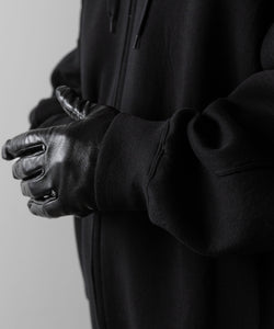 ssstein(シュタイン)のCOTTON DOUBLE KNIT TUCKED ZIP HOODIE - BLACKの公式通販サイトsession福岡セレクトショップ