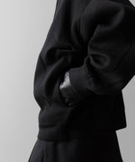 画像をギャラリービューアに読み込む, ssstein(シュタイン)のCOTTON DOUBLE KNIT TUCKED ZIP HOODIE - BLACKの公式通販サイトsession福岡セレクトショップ
