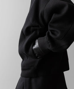 ssstein(シュタイン)のCOTTON DOUBLE KNIT TUCKED ZIP HOODIE - BLACKの公式通販サイトsession福岡セレクトショップ