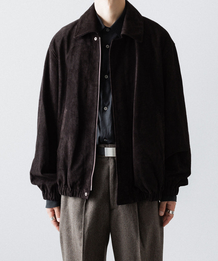 ssstein(シュタイン)のCOW SUEDE ZIP SHORT JACKET - DARK BROWNの公式通販サイトsession福岡セレクトショップ