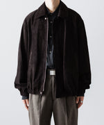 画像をギャラリービューアに読み込む, ssstein(シュタイン)のCOW SUEDE ZIP SHORT JACKET - DARK BROWNの公式通販サイトsession福岡セレクトショップ
