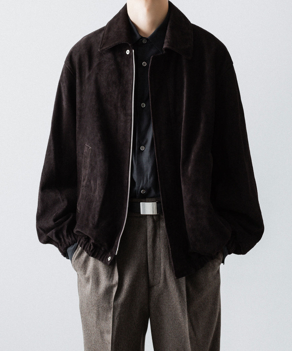 ssstein(シュタイン)のCOW SUEDE ZIP SHORT JACKET - DARK BROWNの公式通販サイトsession福岡セレクトショップ