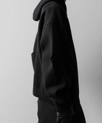 画像をギャラリービューアに読み込む, ssstein(シュタイン)のCOTTON DOUBLE KNIT TUCKED ZIP HOODIE - BLACKの公式通販サイトsession福岡セレクトショップ
