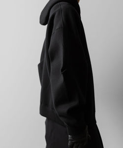 ssstein(シュタイン)のCOTTON DOUBLE KNIT TUCKED ZIP HOODIE - BLACKの公式通販サイトsession福岡セレクトショップ