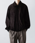 画像をギャラリービューアに読み込む, ssstein(シュタイン)のCOW SUEDE ZIP SHORT JACKET - DARK BROWNの公式通販サイトsession福岡セレクトショップ
