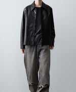 画像をギャラリービューアに読み込む, CODA コーダ BLACK SYNTHETIC LEATHER CUT OUT TIERED JACKETのBLACK 公式通販サイトsession福岡セレクトショップ
