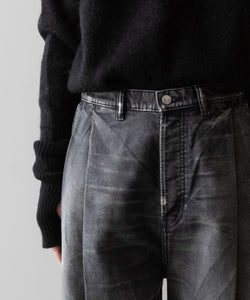 SUBLATIONS サブレーションズのMOLESKINE 2TUCK WIDE BAGGY PANTS - BLACKの公式通販サイトsession福岡セレクトショップ