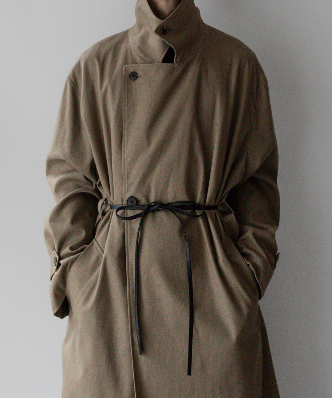 【stein】シュタインのOVERSIZED DOUBLE BREASTED COAT - DARK BEIGE 公式通販 session福岡セレクトショップ