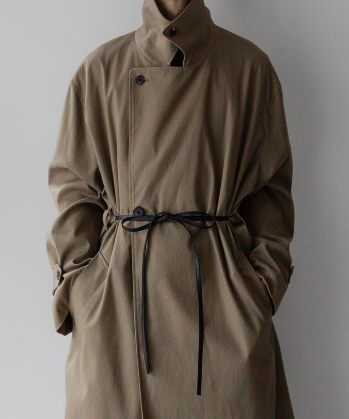 【stein】シュタインのOVERSIZED DOUBLE BREASTED COAT - DARK BEIGE 公式通販 session福岡セレクトショップ