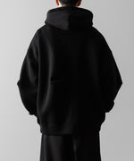 画像をギャラリービューアに読み込む, ssstein(シュタイン)のCOTTON DOUBLE KNIT TUCKED ZIP HOODIE - BLACKの公式通販サイトsession福岡セレクトショップ
