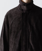 画像をギャラリービューアに読み込む, ssstein(シュタイン)のCOW SUEDE ZIP SHORT JACKET - DARK BROWNの公式通販サイトsession福岡セレクトショップ
